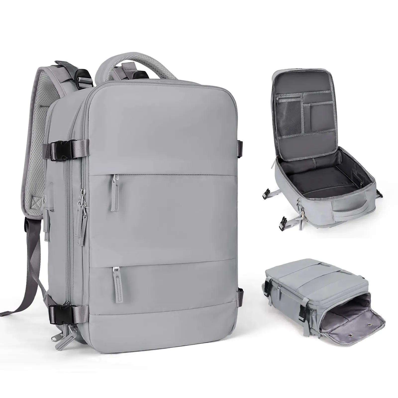 VoyagePro Waterproof Travel Backpack | Shoe Compartment | Anti-Theft Pockets | 37L   30L