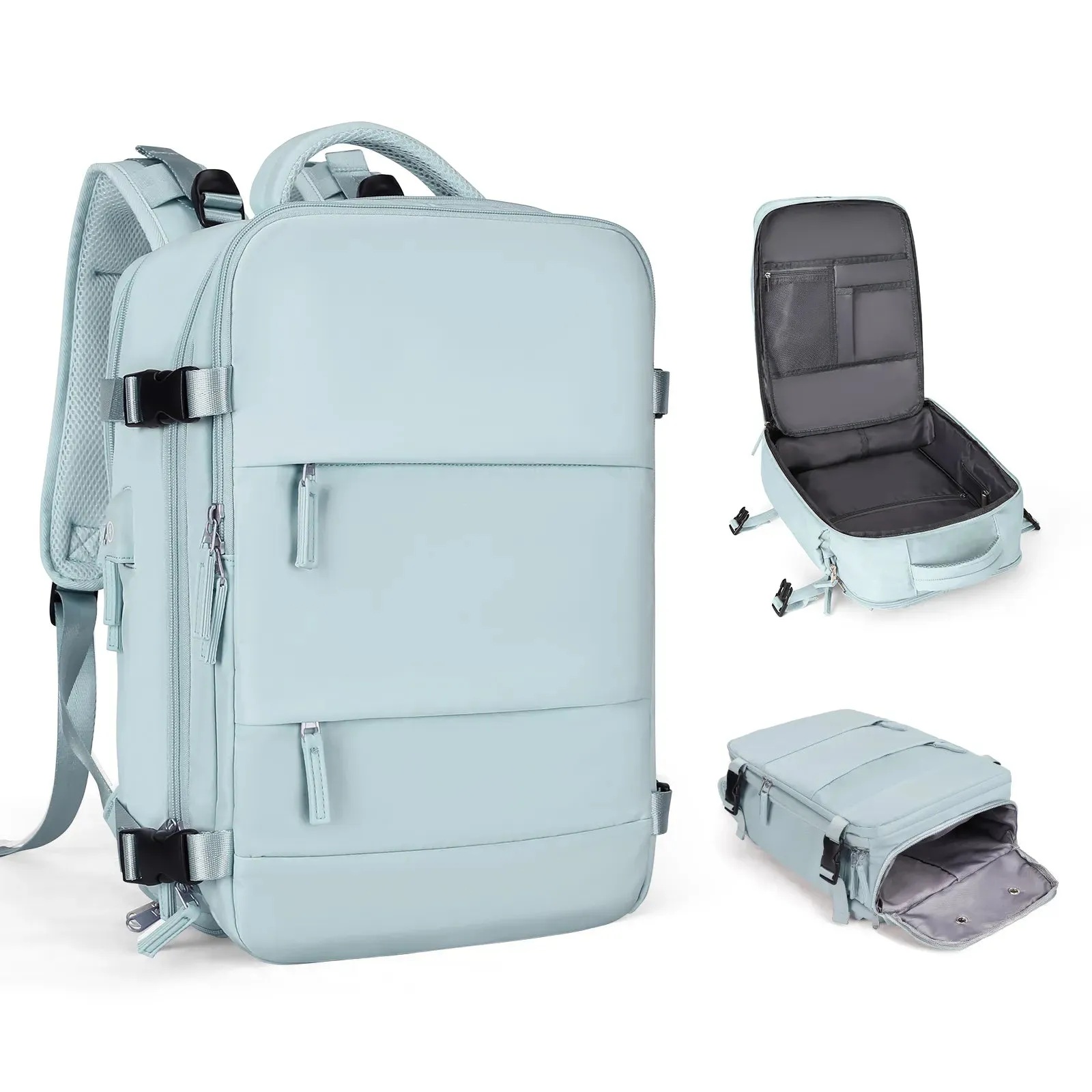 VoyagePro Waterproof Travel Backpack | Shoe Compartment | Anti-Theft Pockets | 37L   30L