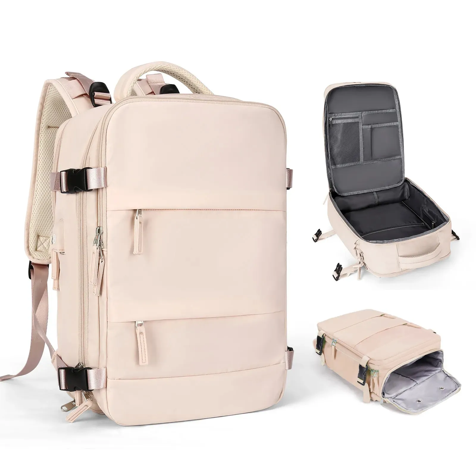 VoyagePro Waterproof Travel Backpack | Shoe Compartment | Anti-Theft Pockets | 37L   30L