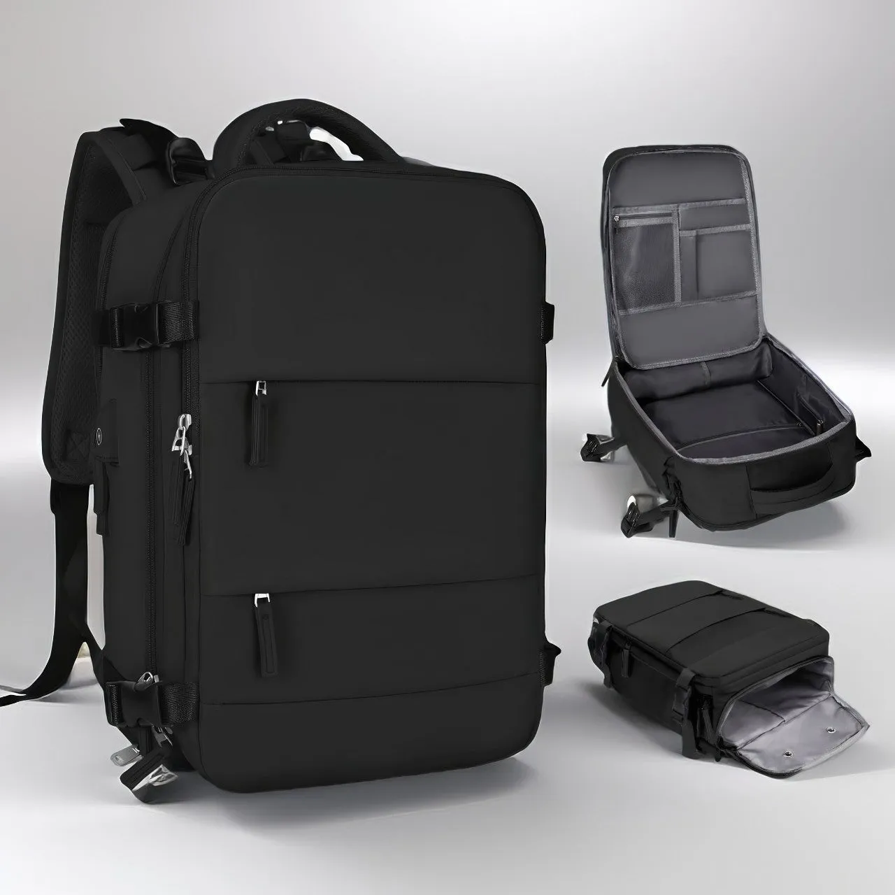 VoyagePro Waterproof Travel Backpack | Shoe Compartment | Anti-Theft Pockets | 37L   30L